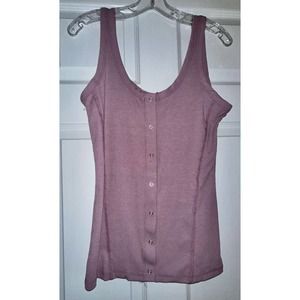 Blumin Apparel Lavender Sleevelss Snap Button Tank Top ~ M